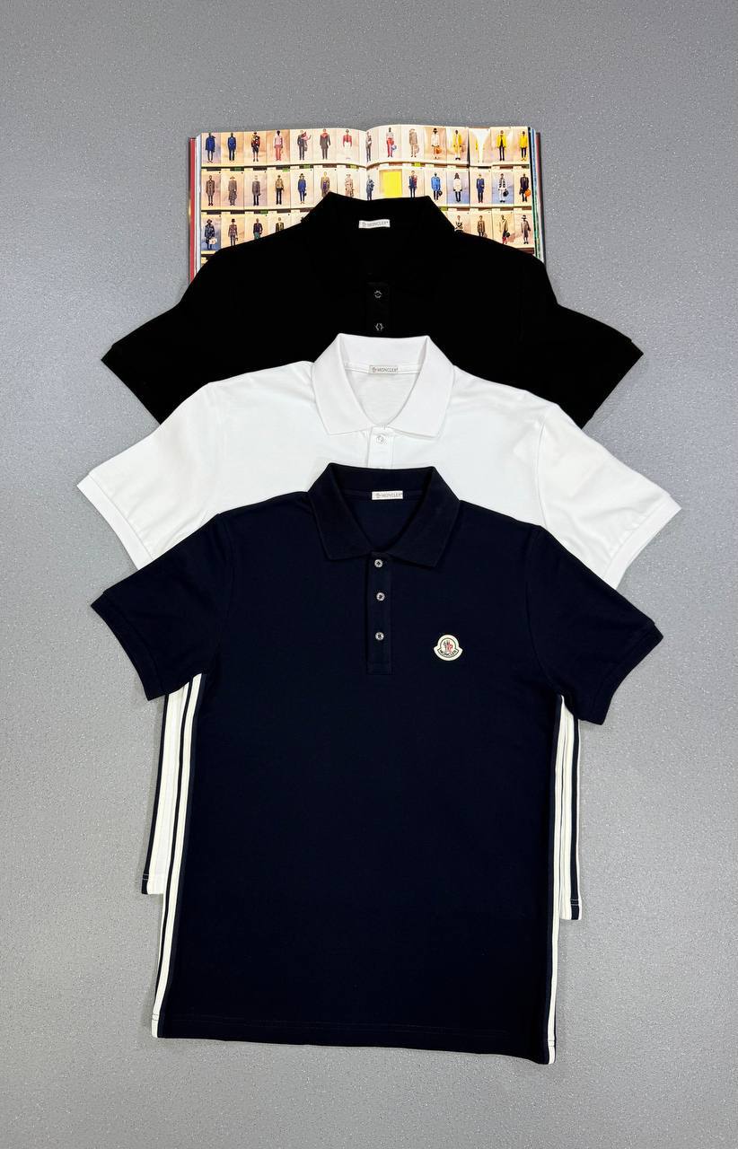 Moncler Shortsleeved Logo Patch Polo Shirts Mens in Multiple Colors UK Reps AAA Quality