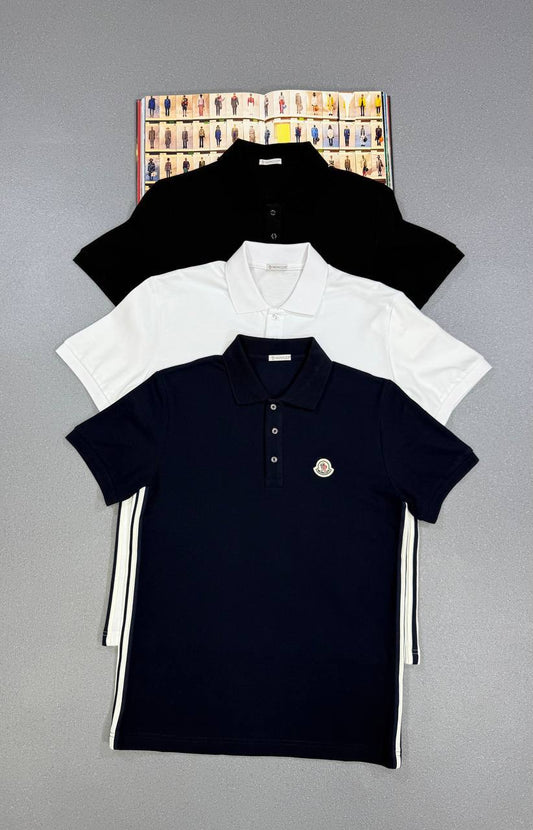 Moncler Shortsleeved Logo Patch Polo Shirts Mens in Multiple Colors UK Reps AAA Quality