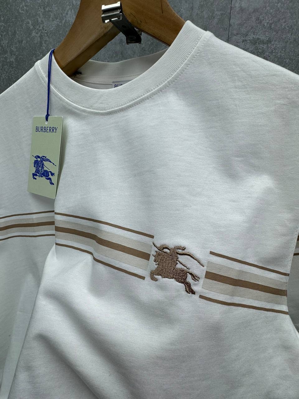 Burberry Striped Cotton Men's T-Shirts in 2 Colors AAA Quality UK Reps