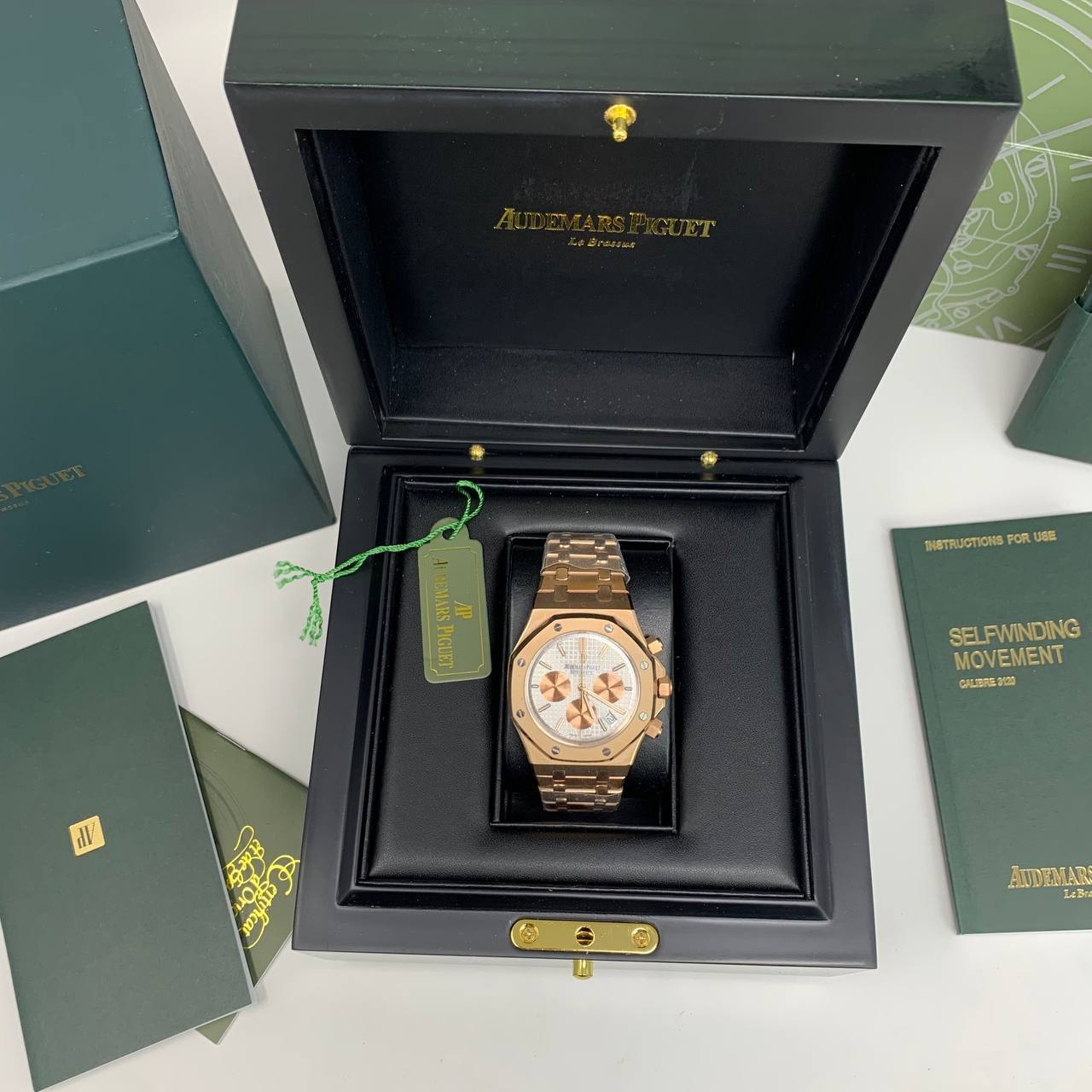 Audemars Piguet Royal Oak Rose Gold Silver Dial Mens Watch Best Sale UK Reps