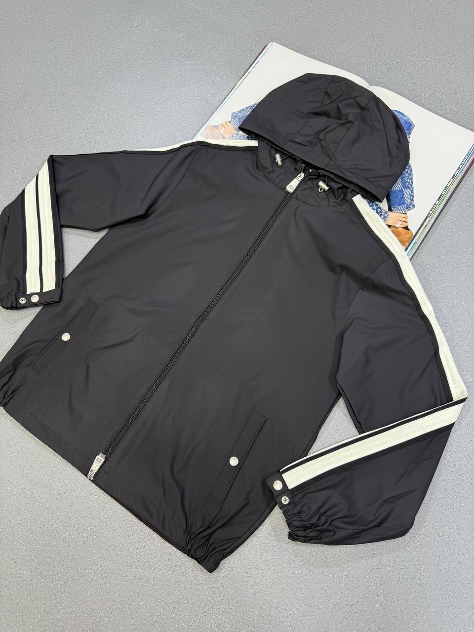 Moncler Olan Micro Soft Hooded Jackets Mens in 2 Colors UK Reps AAA Quality