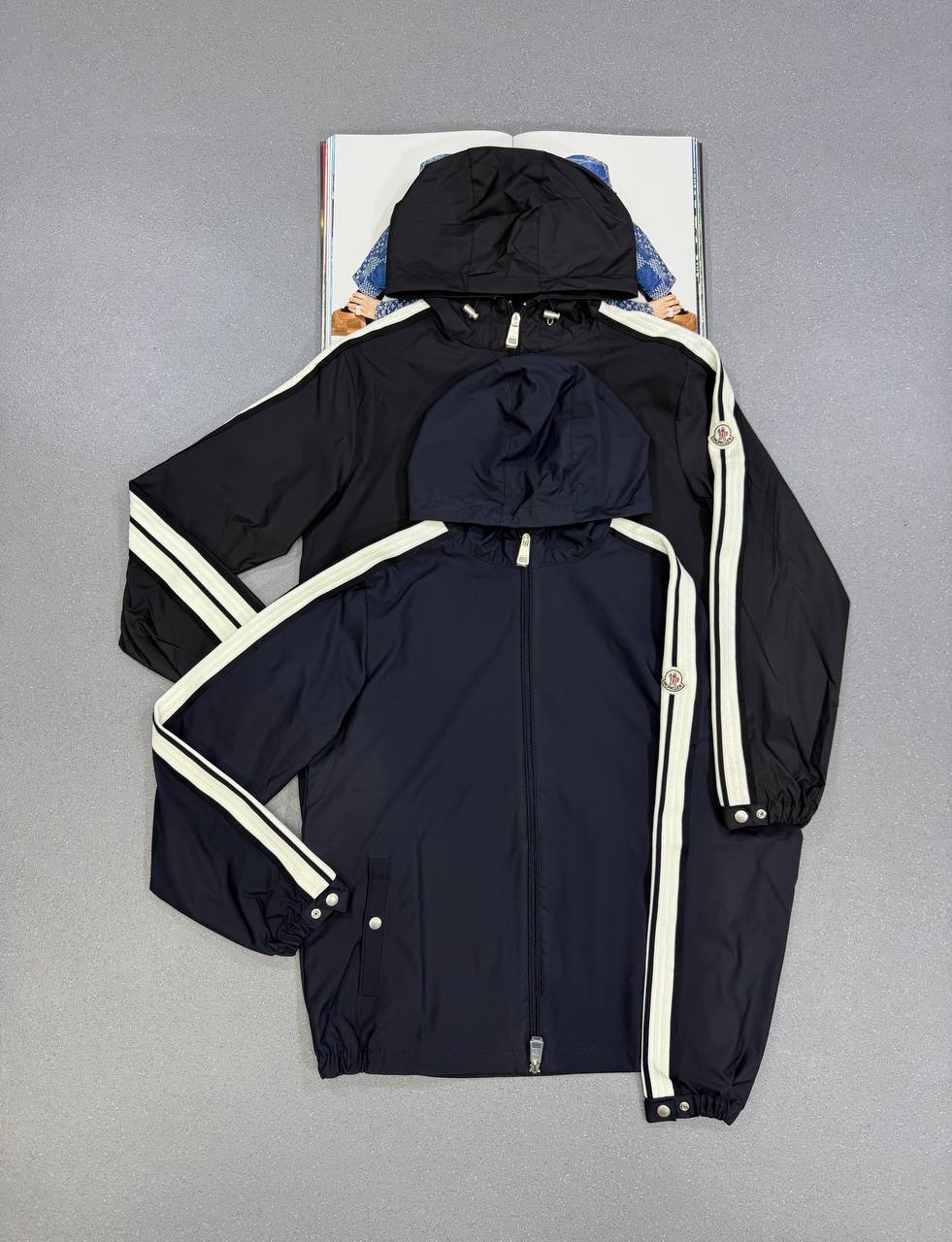 Moncler Olan Micro Soft Hooded Jackets Mens in 2 Colors UK Reps AAA Quality