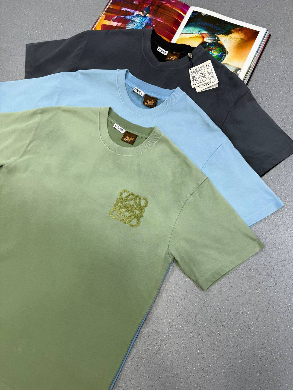 Loewe Anagram Logo T-Shirts in Multiple Colors Mens Best Sale UK Reps AAA Quality