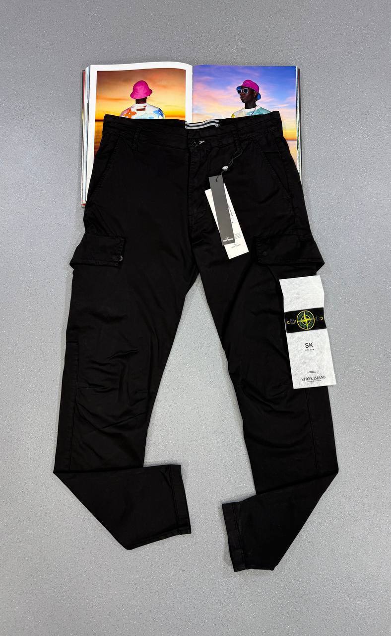 Stone Island 'OLD' Effect Broken Cotton Twill Cargo Pants in Multiple Colors UK Reps AAA Quality