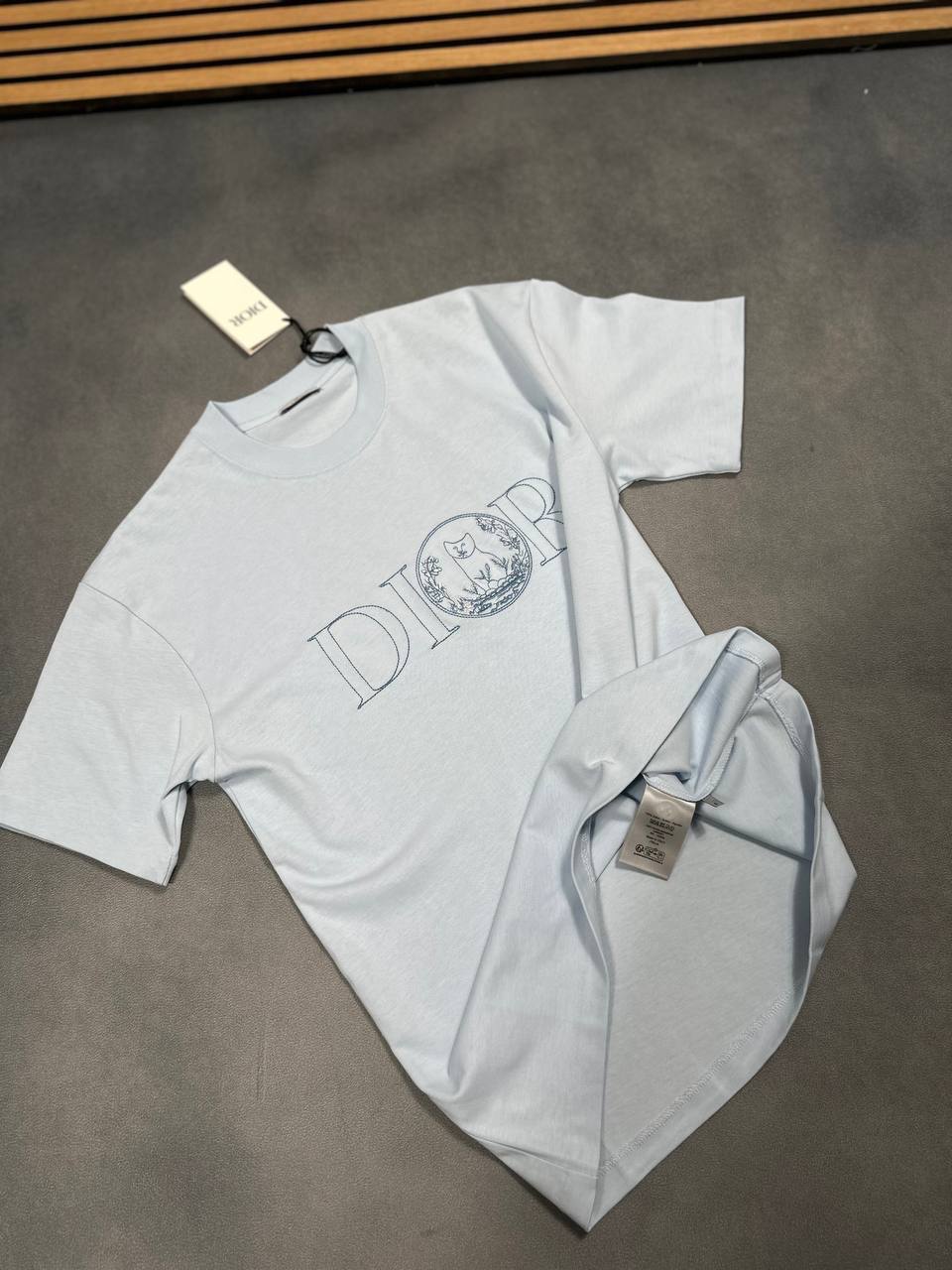 Christian Dior And Hylon Nel Logo Printed Crewneck Mens T-Shirts in Multiple Colors UK Reps AAA Quality