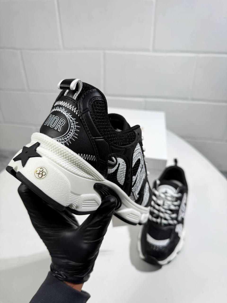 Christian Dior Chrono Sneaker Mesh with Black Womens UK Reps AAA Quality