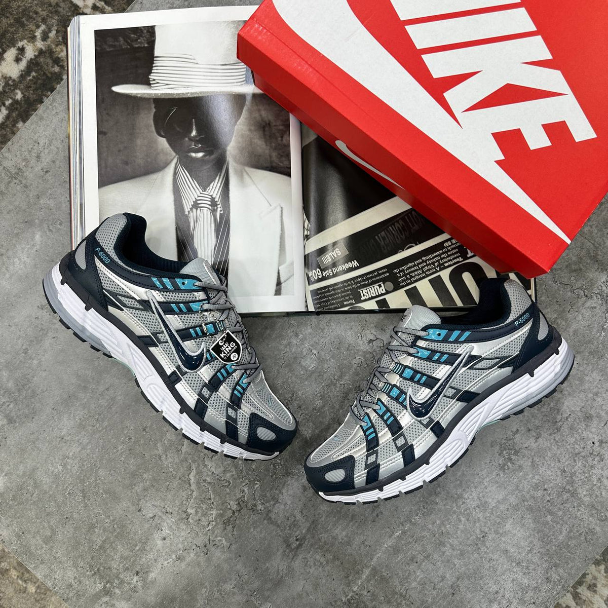 Nike P-6000 "Flat SilverFlat Silver" Trainers UK Reps Superclone Quality