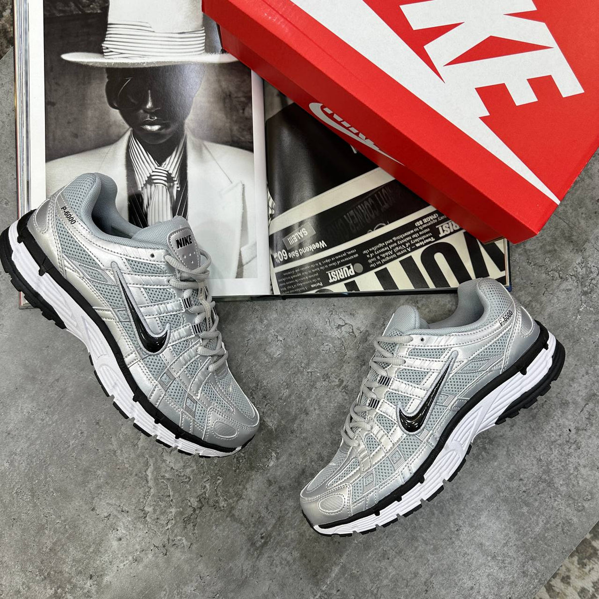Nike P-6000 "Pure Platinum" Trainers UK Reps Superclone Quality