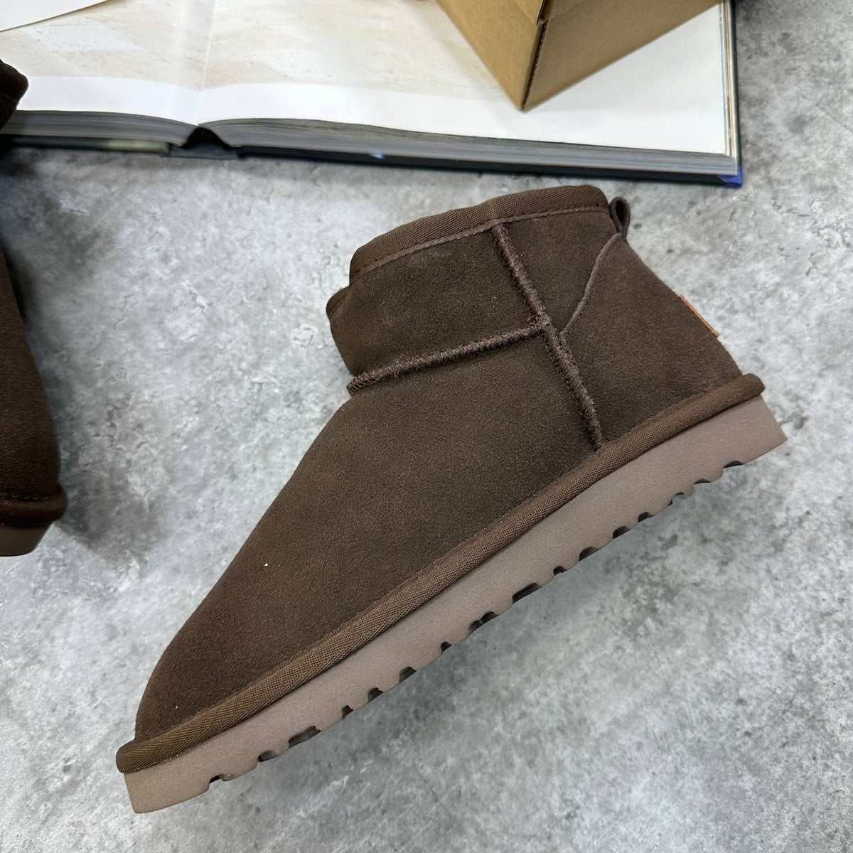UGG Classic Micro Boots Burnt Cedar Womens UK Reps AAA Quality
