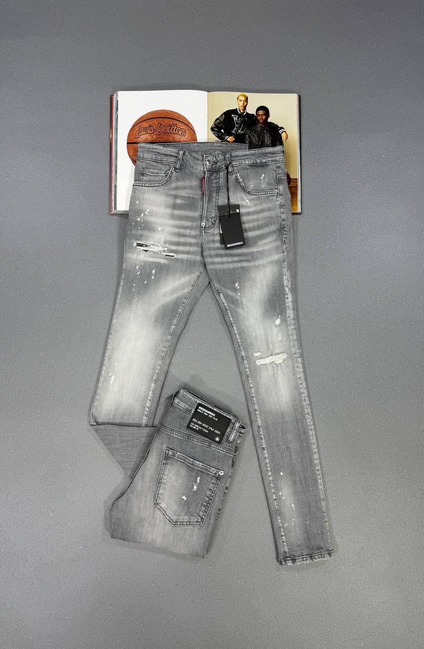 Dsquared2 Tidy Biker Mens Jeans Distressed Denim in 2 Colors Multiple Waist Sizes UK Reps AAA Quality