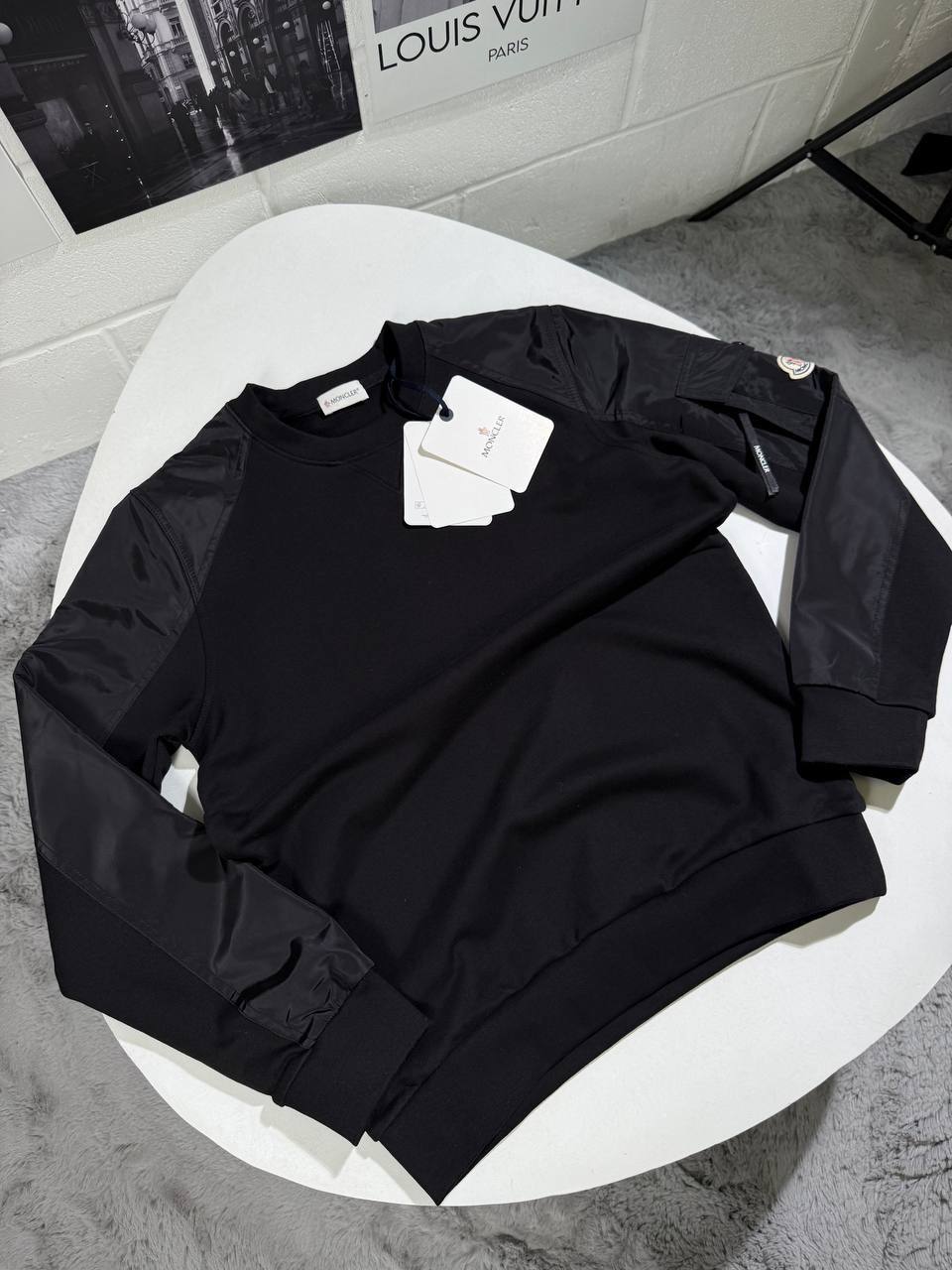 Moncler Crew Neck Full Sleeves Logo Patch Sweatshirts for Men in Multiple Colors UK Reps AAA Quality