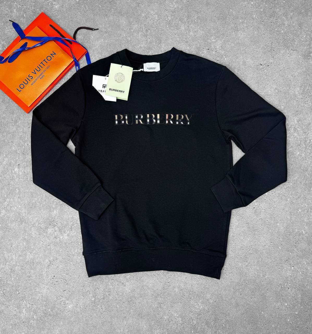 Burberry Big Logo Cotton Mens Sweatshirts in Multiple Colors UK Reps AAA Quality