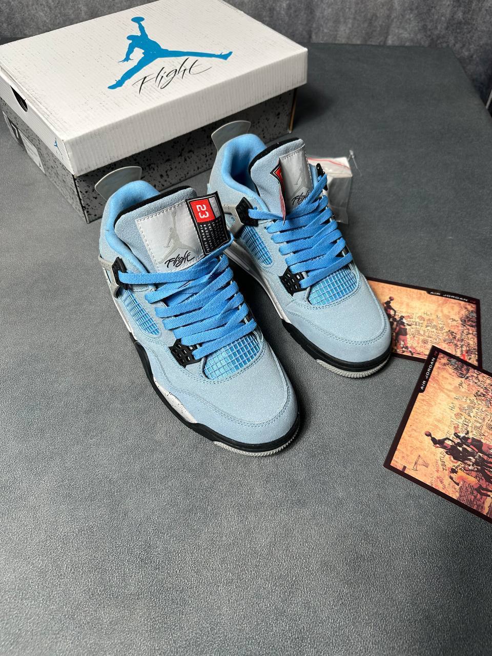Nike Air Jordan 4 Retro University Blue Premium Mens Trainers Best Sale UK Reps AAA Quality