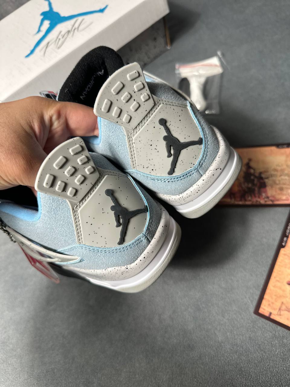 Nike Air Jordan 4 Retro University Blue Premium Mens Trainers Best Sale UK Reps AAA Quality