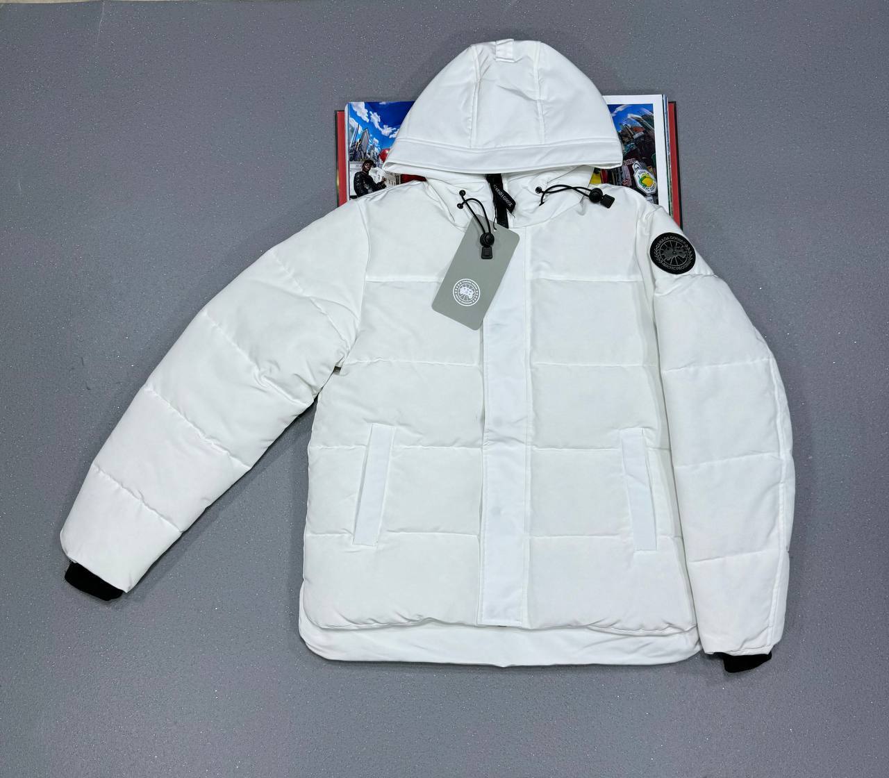 Canada Goose MacMillan Parka Black Label Jacket Mens in White Best Sale UK Reps AAA Quality