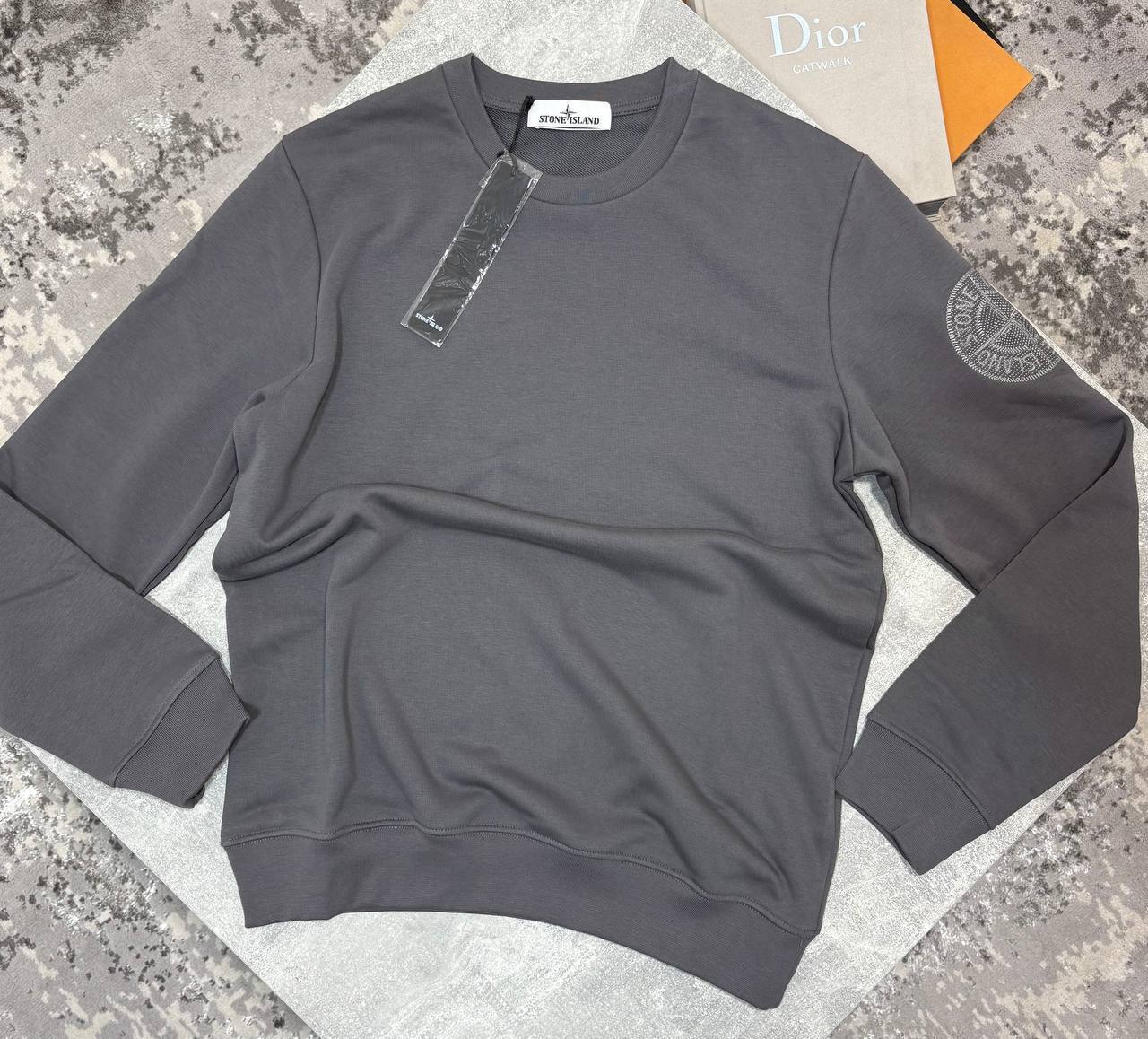 Stone Island Crew Neck Sweatshirts Mens in Multiple Colors Best Sale UK Reps AAA Quality