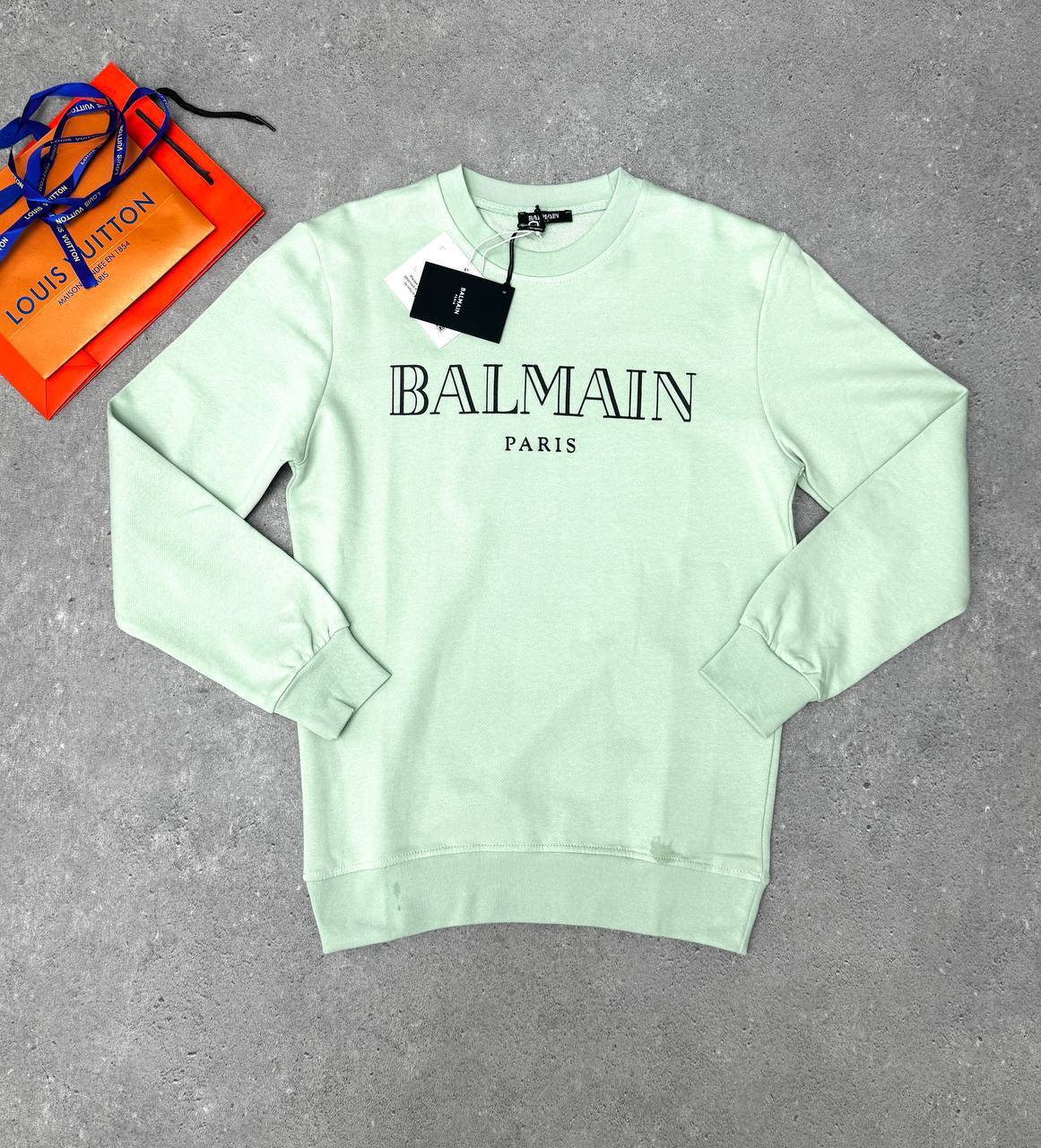 Balmain Authentic Logo Crewneck Printed Sweatshirts in Multiple Colors UK Reps AAA Quality