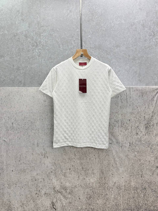 Gucci Mens Knitted Cotton Short Sleeve T-Shirts in 2 Colors UK Reps AAA Quality
