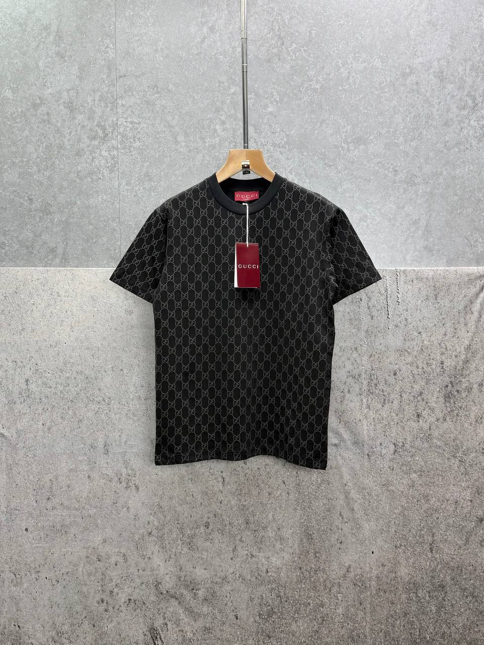 Gucci Mens Knitted Cotton Short Sleeve T-Shirts in 2 Colors UK Reps AAA Quality