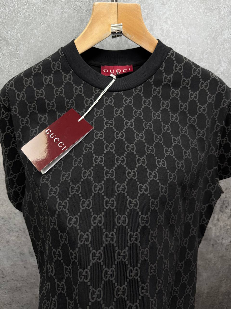 Gucci Mens Knitted Cotton Short Sleeve T-Shirts in 2 Colors UK Reps AAA Quality