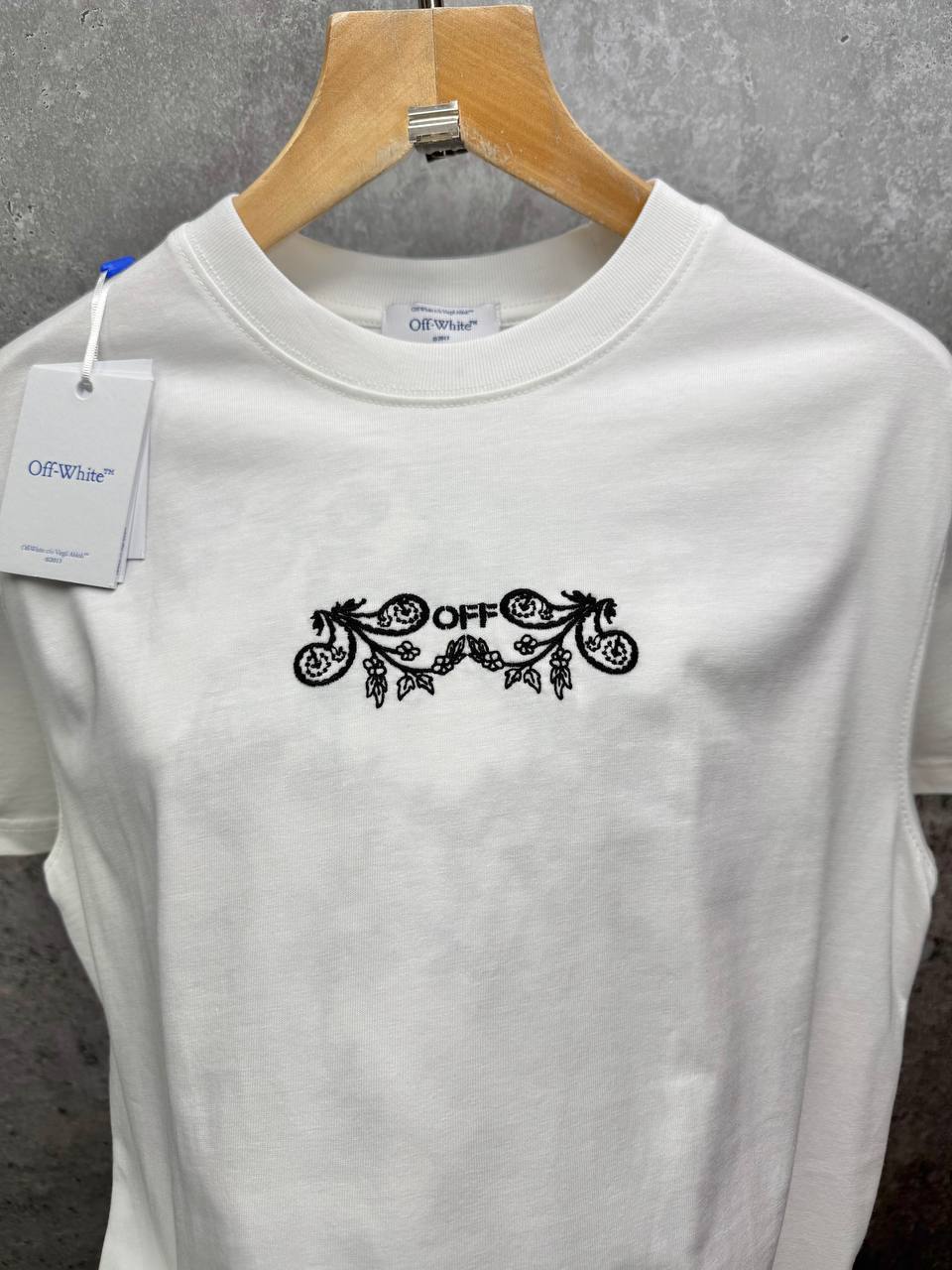 Off-White Skate-Fit Tatto Bandana Embroidered T-Shirts Mens in Multiple Colors UK Reps AAA Quality