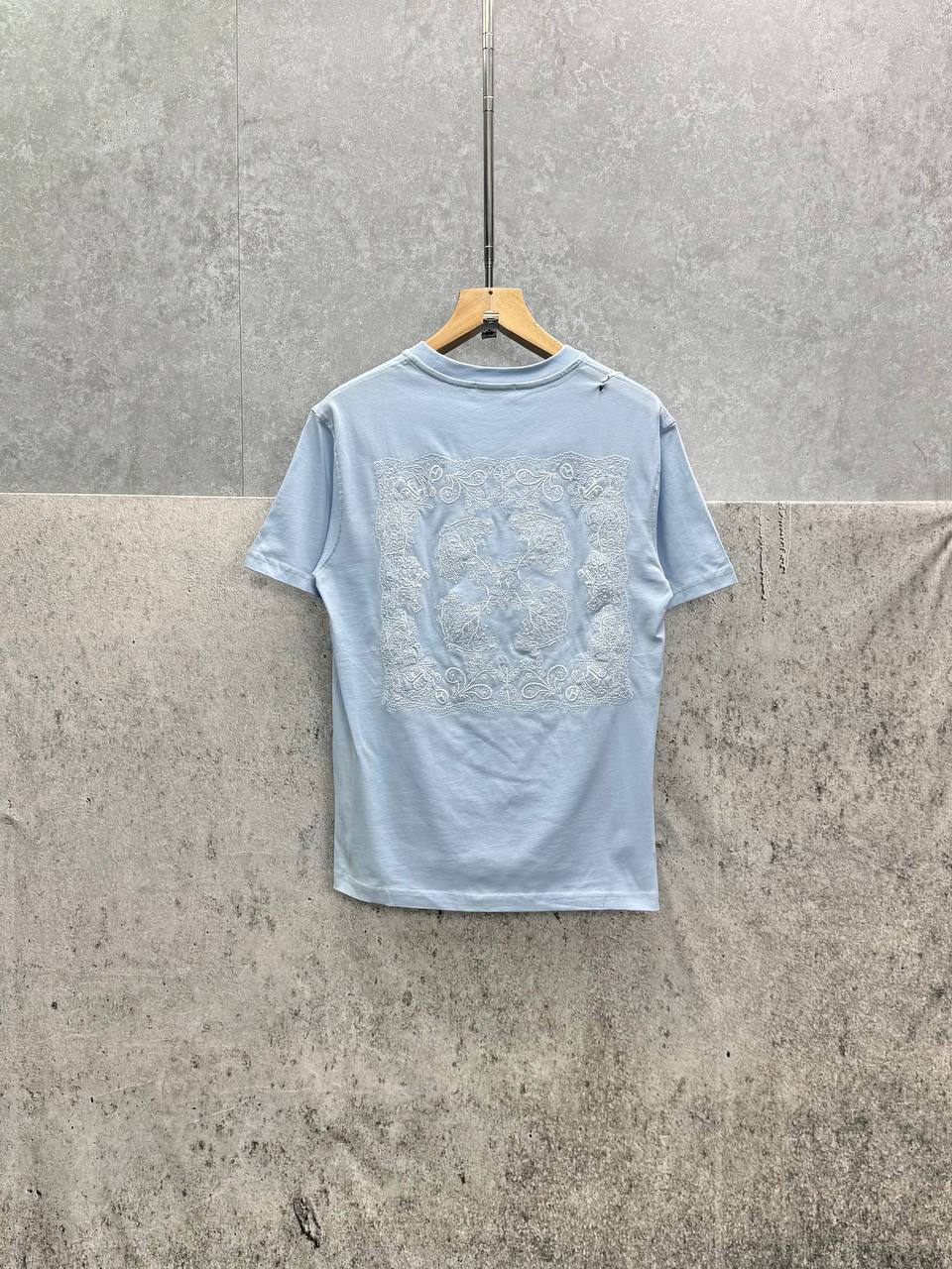 Off-White Skate-Fit Tatto Bandana Embroidered T-Shirts Mens in Multiple Colors UK Reps AAA Quality