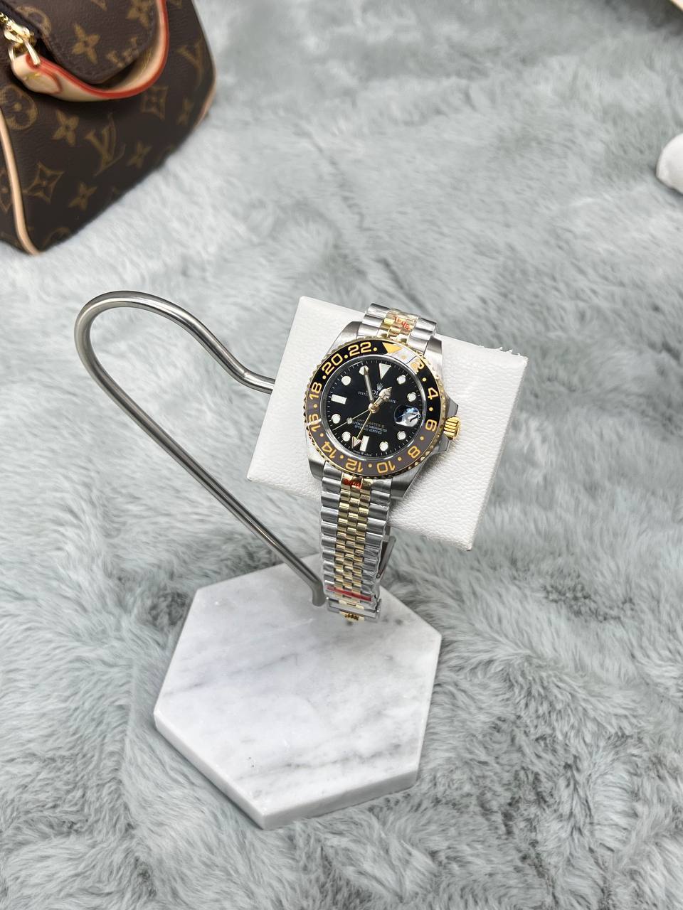 Rolex GMT-Master II Two-Tone Black Dial Mens Watches Best Sale UK Reps AAA Quality