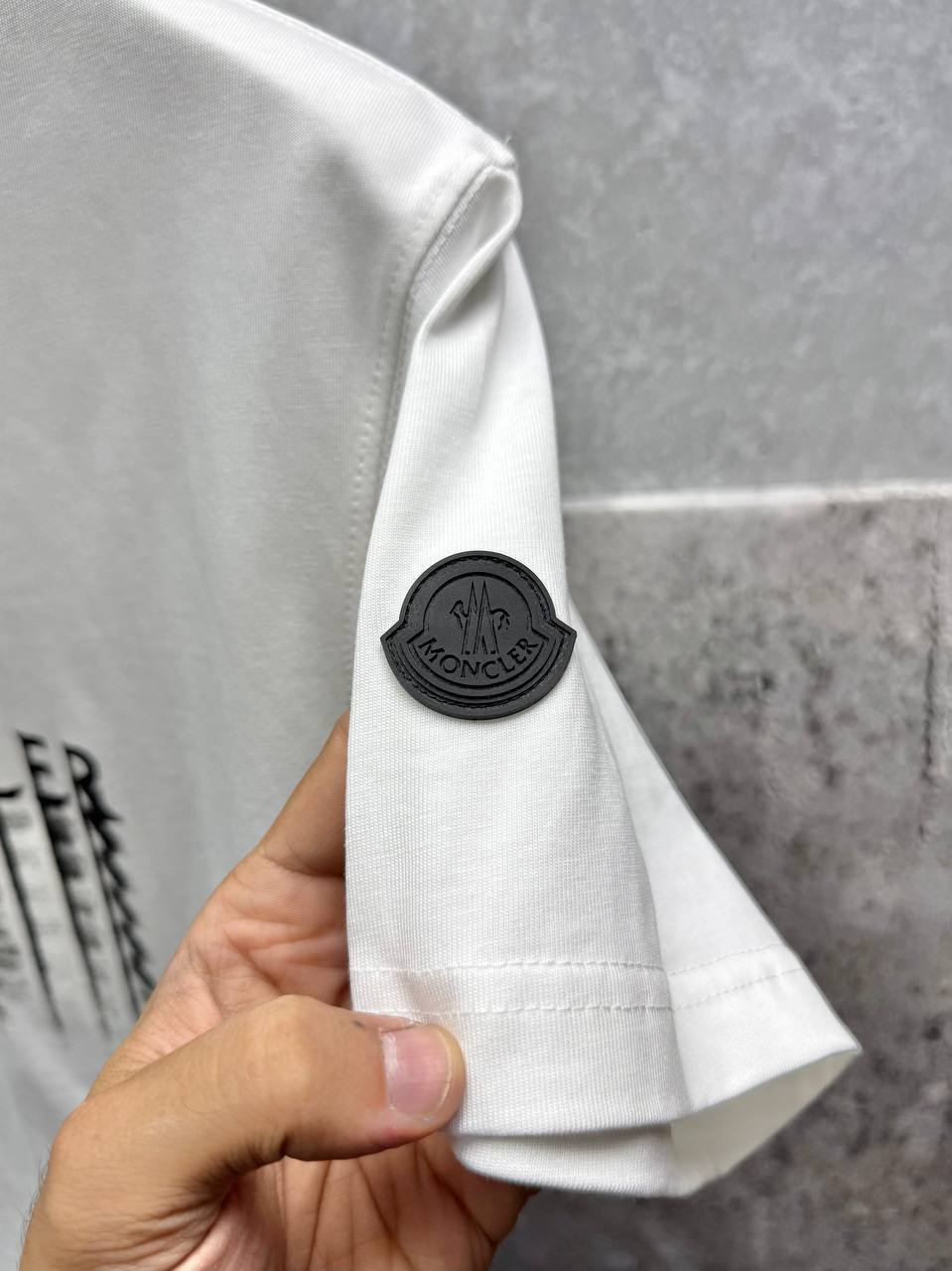 Moncler Faded Logo Cotton T-Shirts Mens in Multiple Colors UK Reps AAA Quality