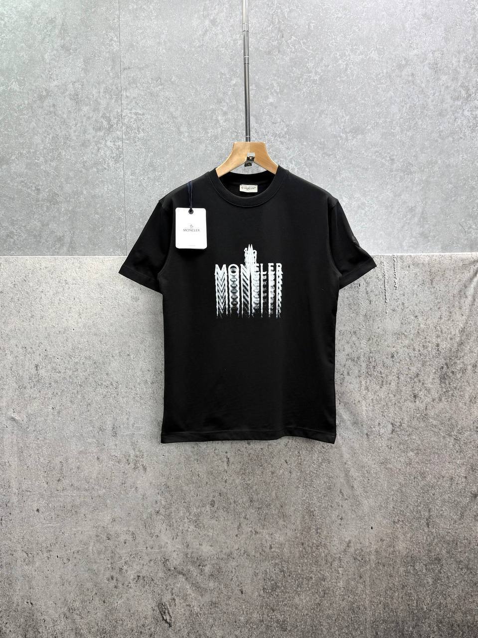 Moncler Faded Logo Cotton T-Shirts Mens in Multiple Colors UK Reps AAA Quality