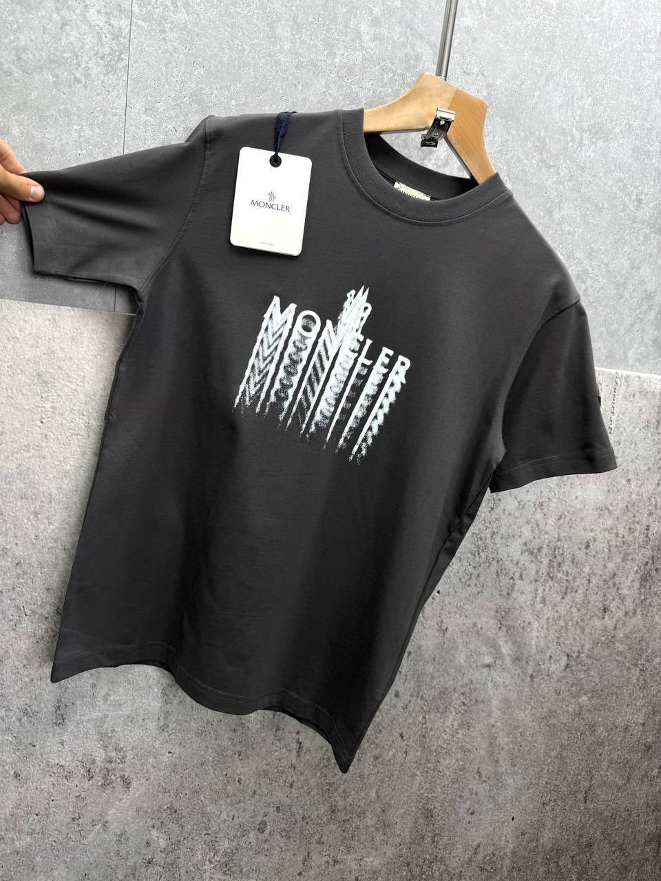 Moncler Faded Logo Cotton T-Shirts Mens in Multiple Colors UK Reps AAA Quality