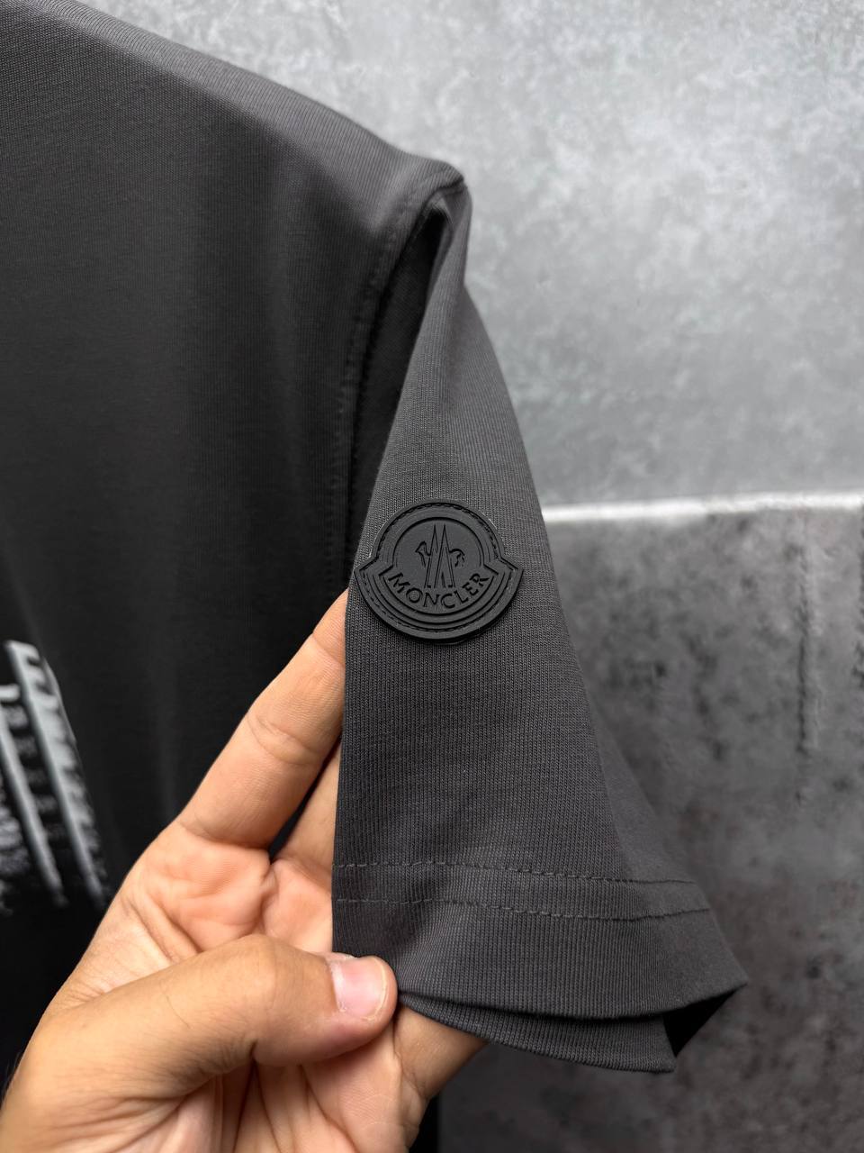 Moncler Faded Logo Cotton T-Shirts Mens in Multiple Colors UK Reps AAA Quality