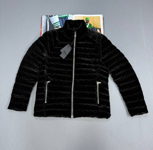Prada Logo Padded Down Jacket in Black Mens Best Sale UK Reps AAA Quality