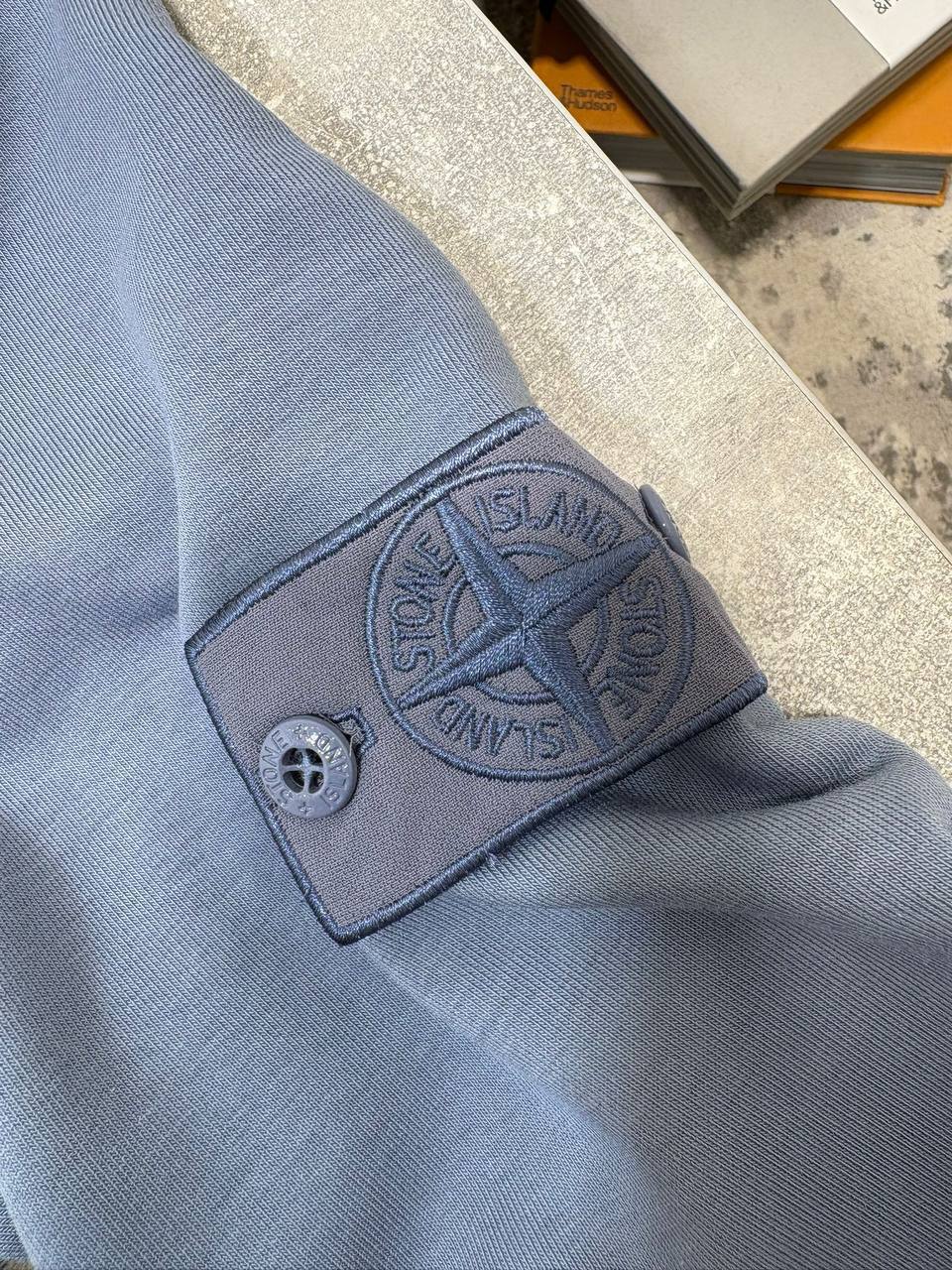 Stone Island Logo-Patch Cotton Mens Hoodie Ghost Badge Pull in Multiple Colors Best Sale UK Reps AAA Quality