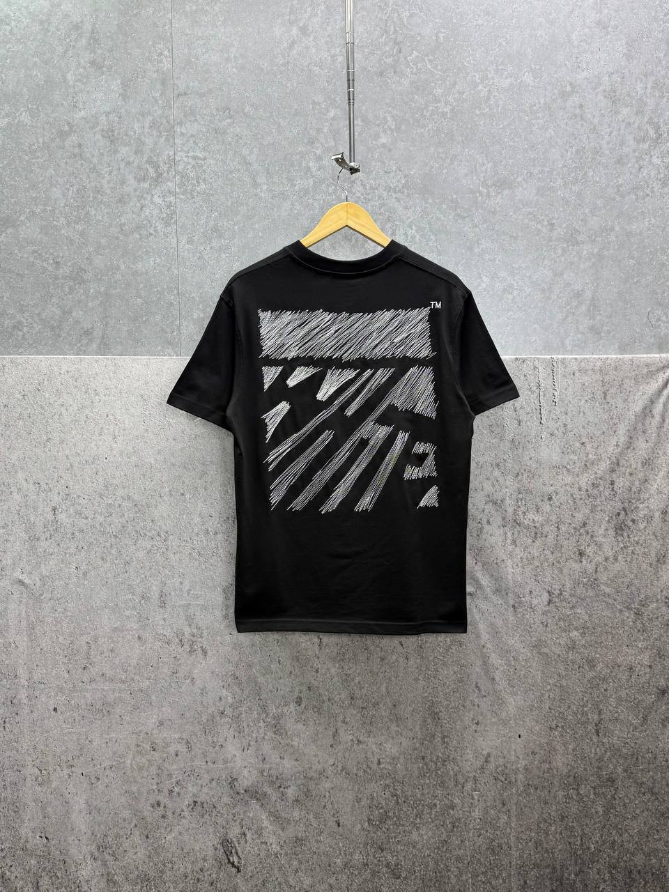 Off White Scribble Diag Short Sleeve T-Shirt Men's in 2 Colors UK Reps AAA Quality
