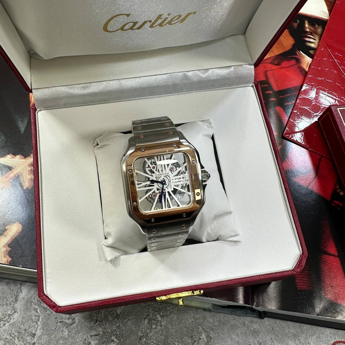 Cartier Structural Bridges Dial Watch Men's UK Replica Superclone Quality