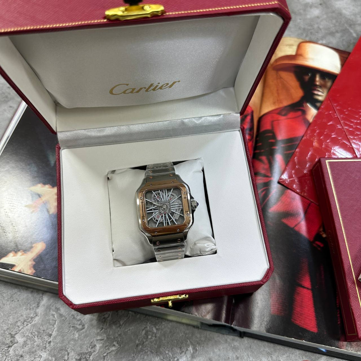 Cartier Structural Plates Square Dial Watch Men's UK Replica Superclone Quality