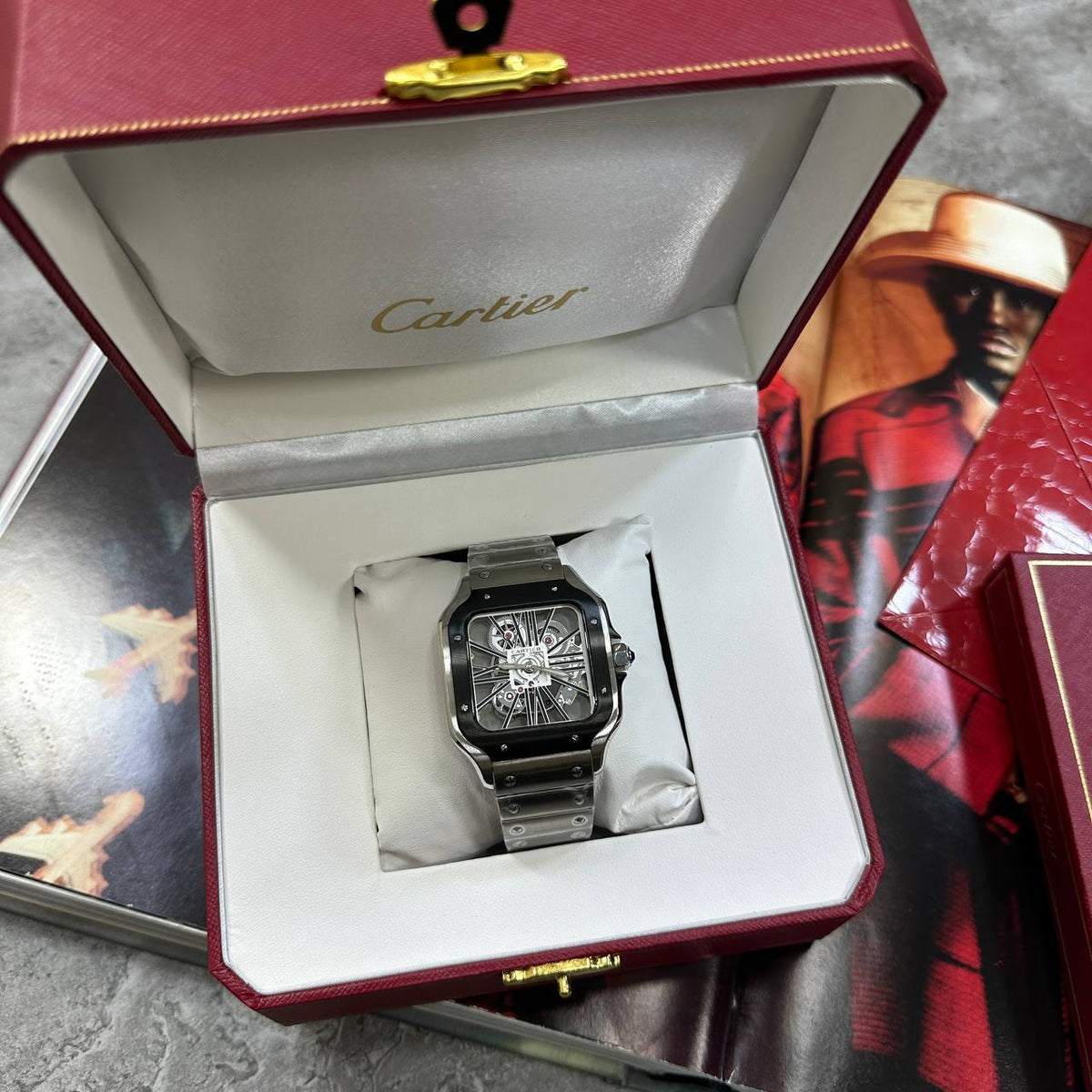 Cartier Striking Skeletonized Dial Watch Men's UK Replica Superclone Quality