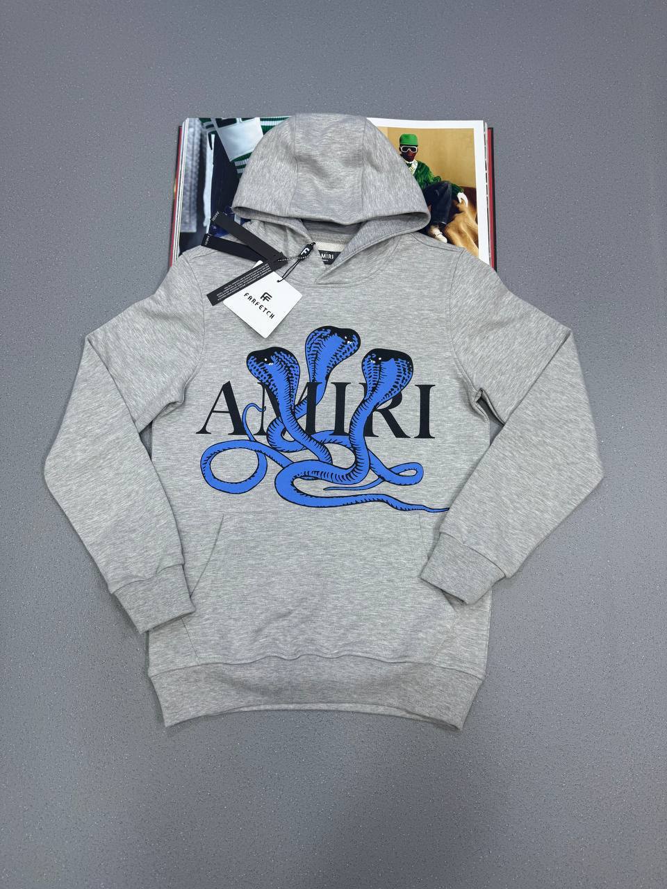 Amiri Snake Logo Hoodie Mens in 2 Colors Best Sale UK Reps AAA Quality