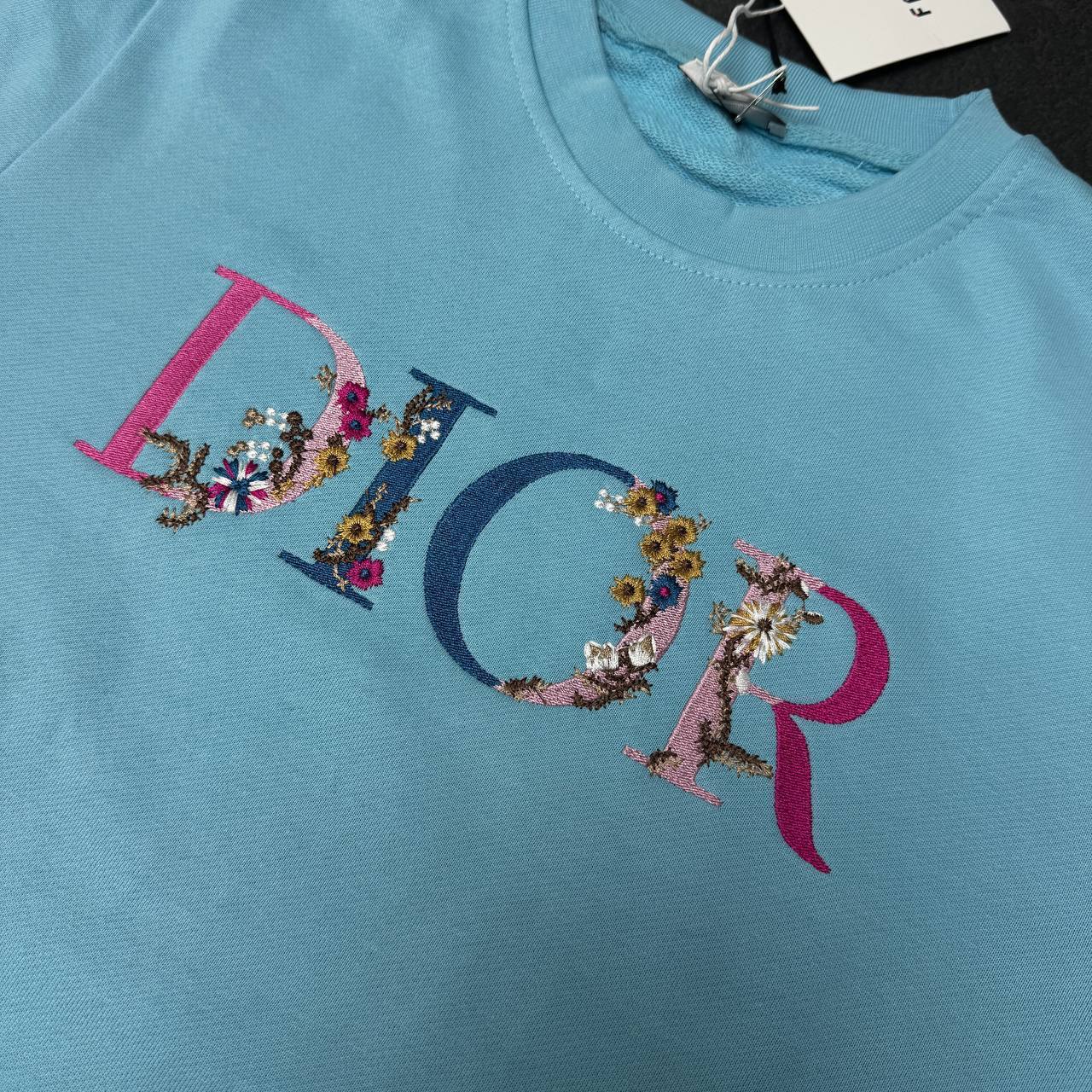 Christian Dior Floral Logo Embroidered Jumpers Mens in Multiple Colors UK Reps AAA Quality