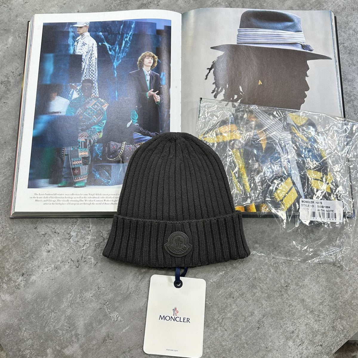 Moncler Knit Logo Beanie Hat Mens UK Reps Superclone Quality