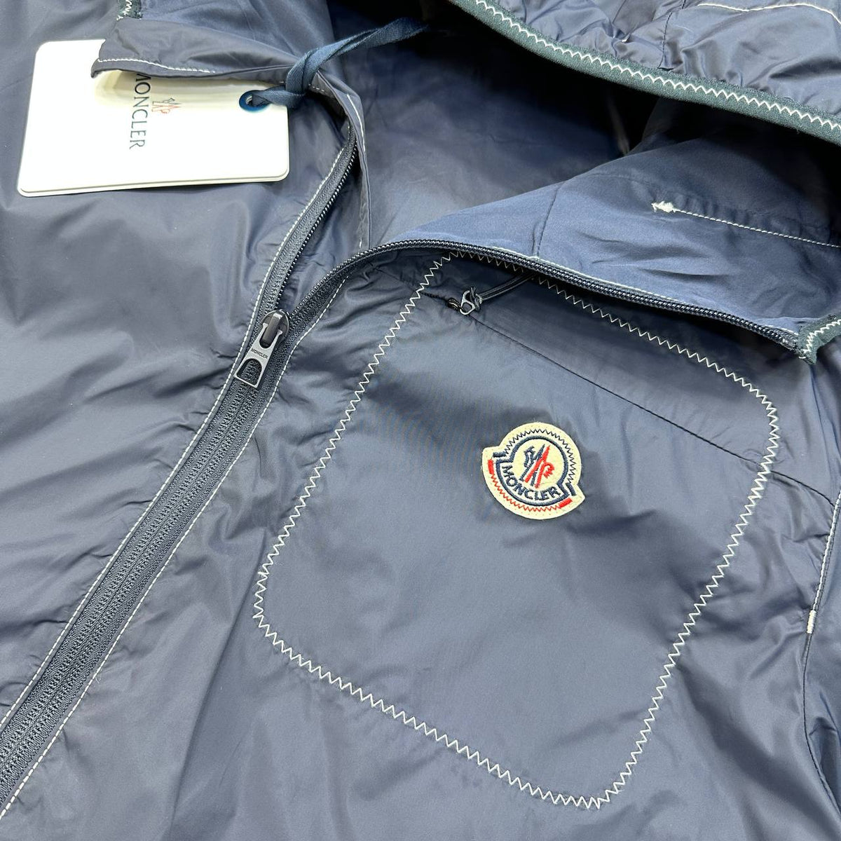 Moncler Hooded Windbreaker Jacket Mens UK Reps Superclone Quality