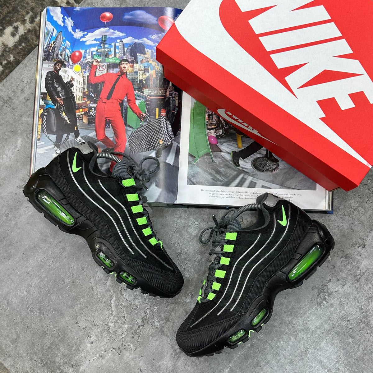Nike Air Max 95 Big Bubble Neon Mens Trainers UK Reps Superclone Quality