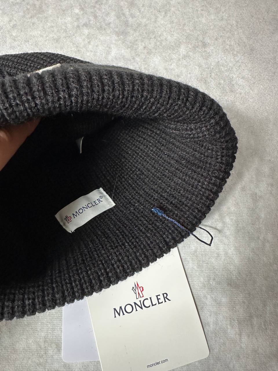 Moncler Wool Cotton Beanie Mens in Black Color Best Sale UK Reps AAA Quality