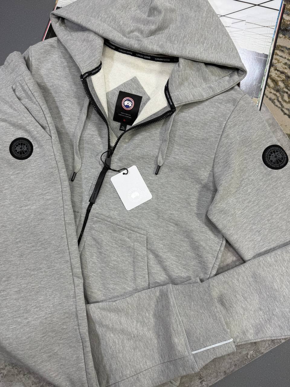 Canada Goose Huron Full Zip Hoodie Black Label Tracksuits in Multiple Colors Mens UK Replica AAA Quality