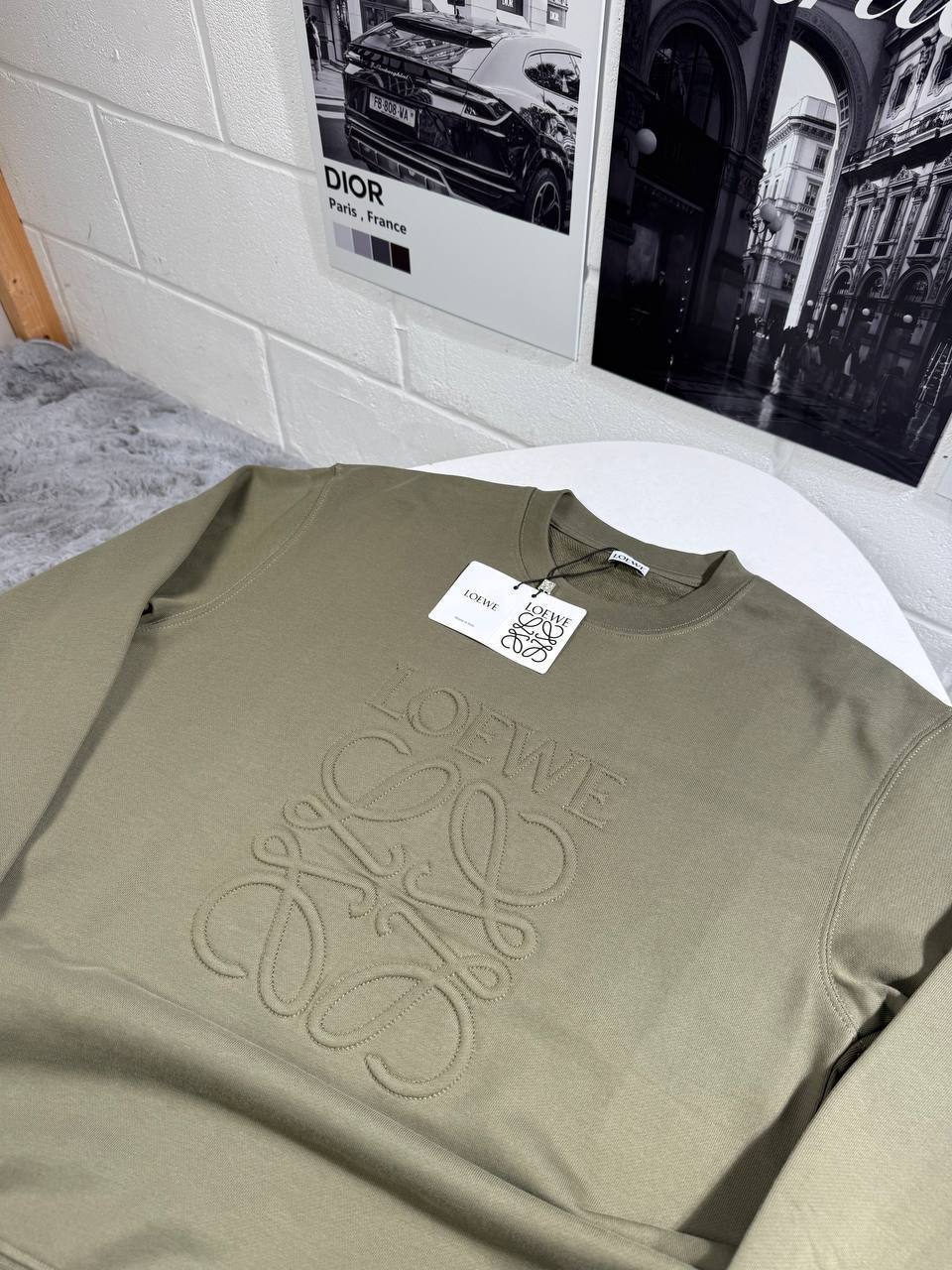 Loewe Anagram Tonal Logo Round Neck Mens Jumpers in 2 Colors UK Reps AAA Quality