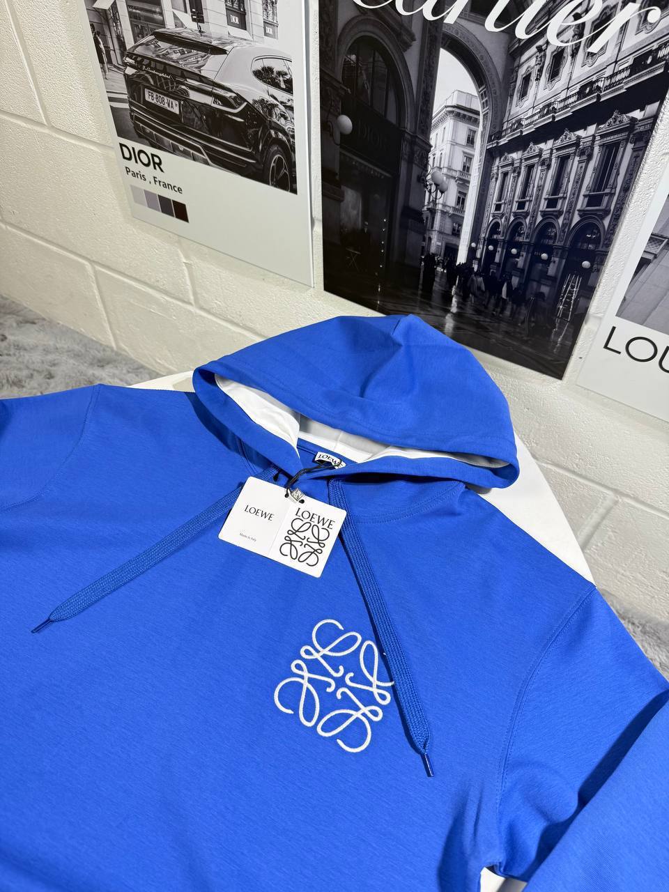 Loewe Anagram Jacquard-Knit Wool Hoodies in 2 Colors for Mens UK Reps AAA Quality