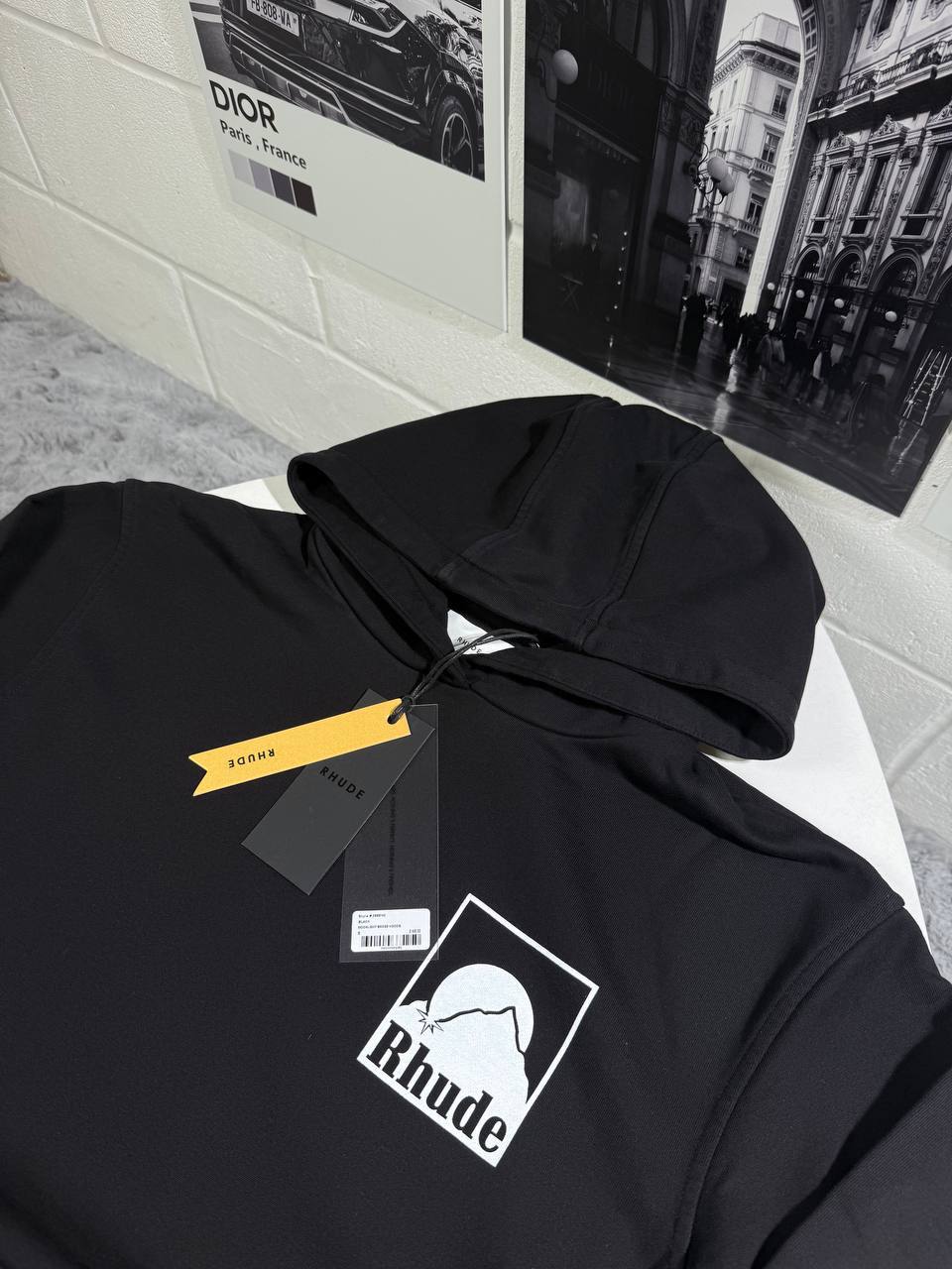 Rhude Moonlight Badge Hoodie Mens in Multiple Colors Best Sale UK Reps AAA Quality