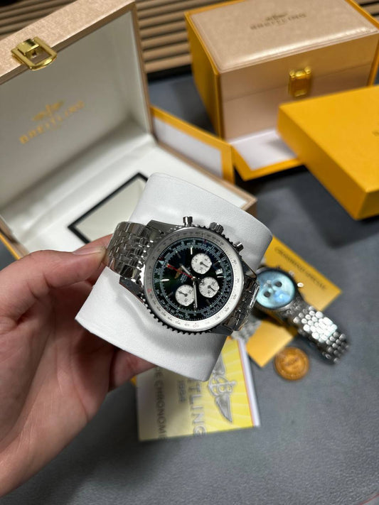 Breitling Navitimer 1 B01 Steel Black Dial Automatic Men's Watch