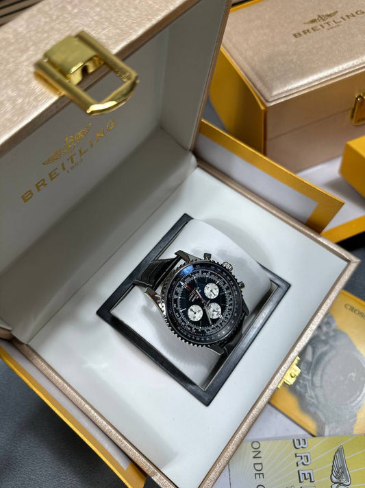 Breitling Navitimer B01 Chronograph on Black Rubber Strap Men's Watch