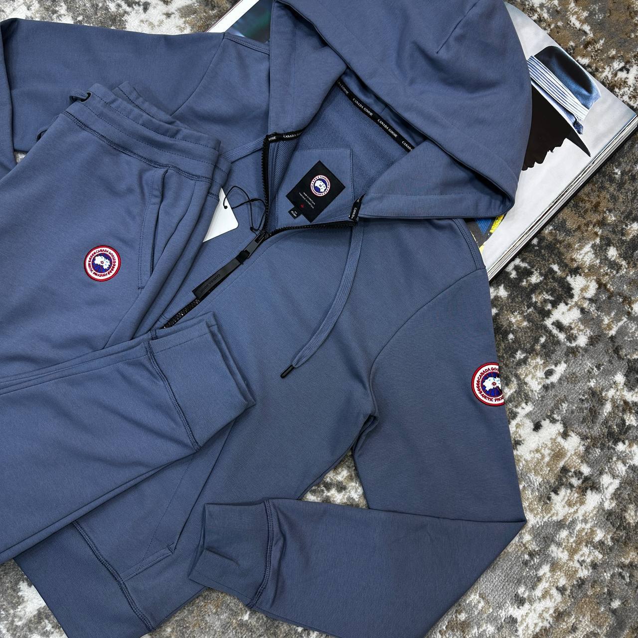 Canada Goose Huron Full Zip Logo Tracksuit Mens in Multiple Colors Best Sale UK Reps AAA Quality